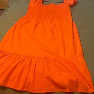 Orange summer dress